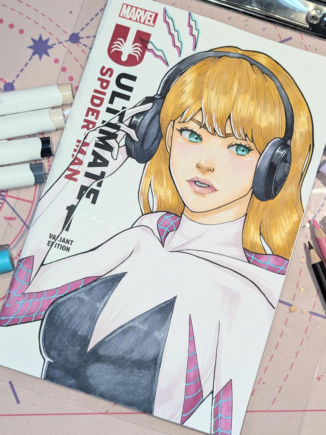 Spider-gwen on Ultimate Spider-Man #1 Comic Blank, 2026